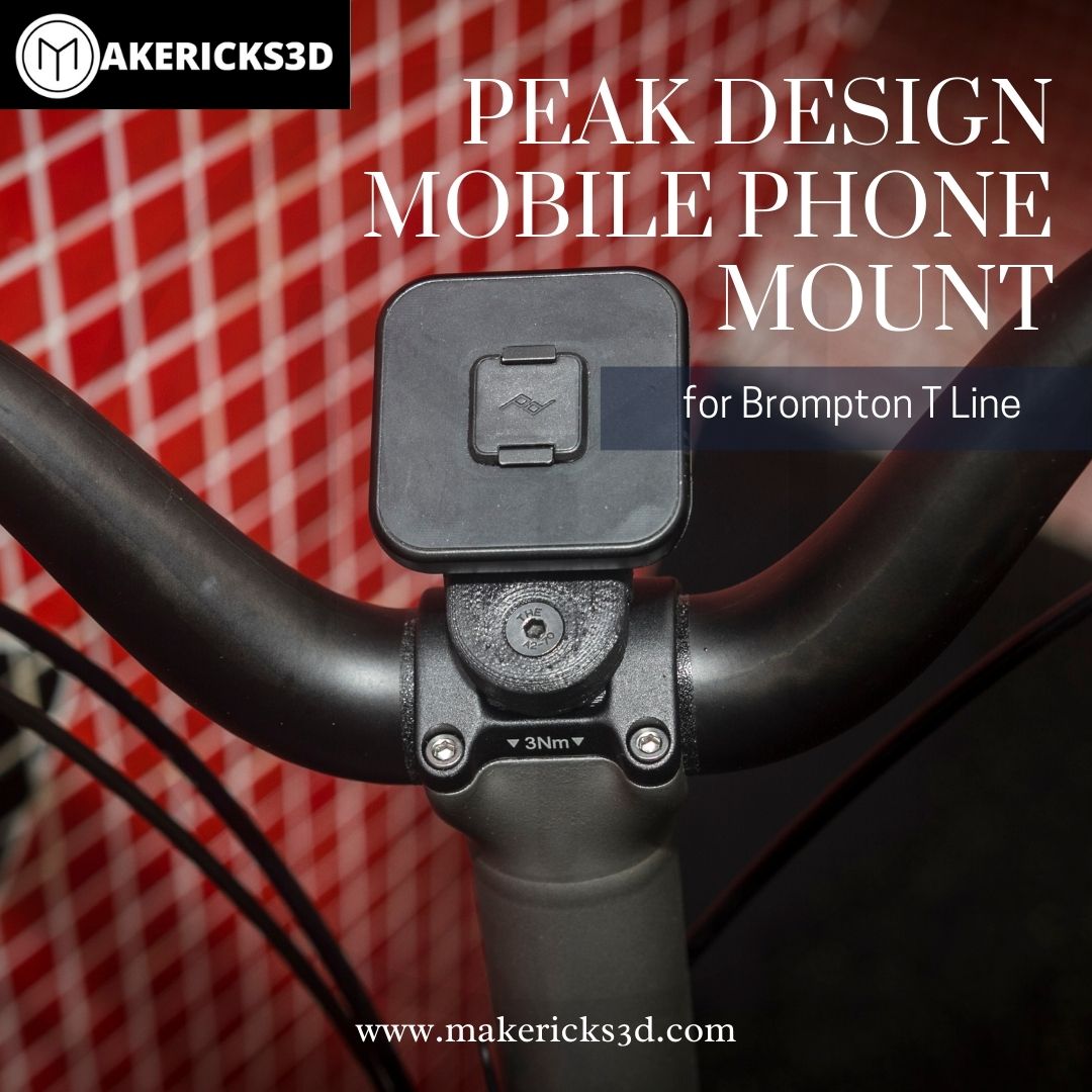 Carbon Fiber Peak Design Mobile Phone Mount for Brompton T Line