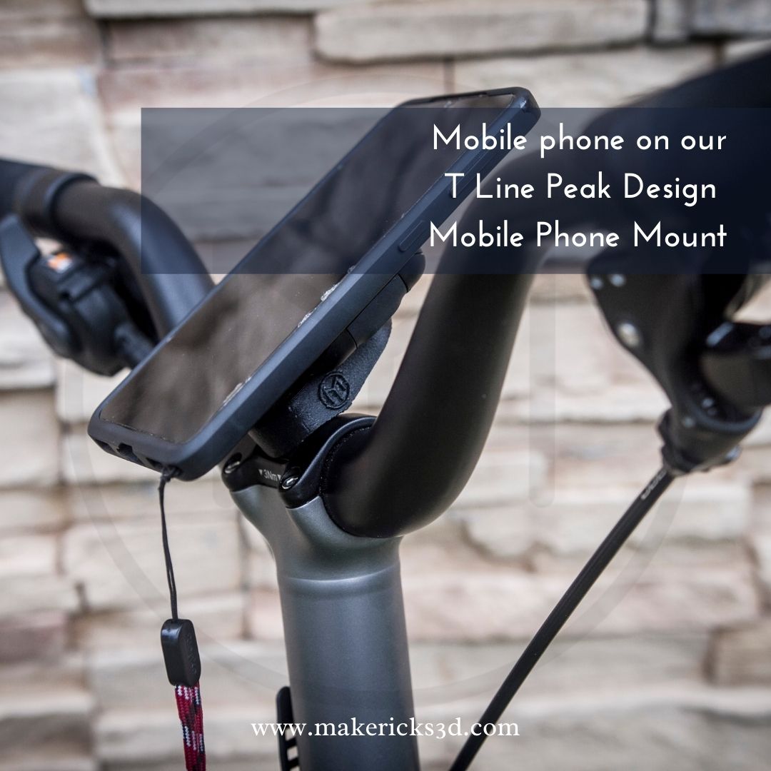 Carbon Fiber Peak Design Mobile Phone Mount for Brompton T Line