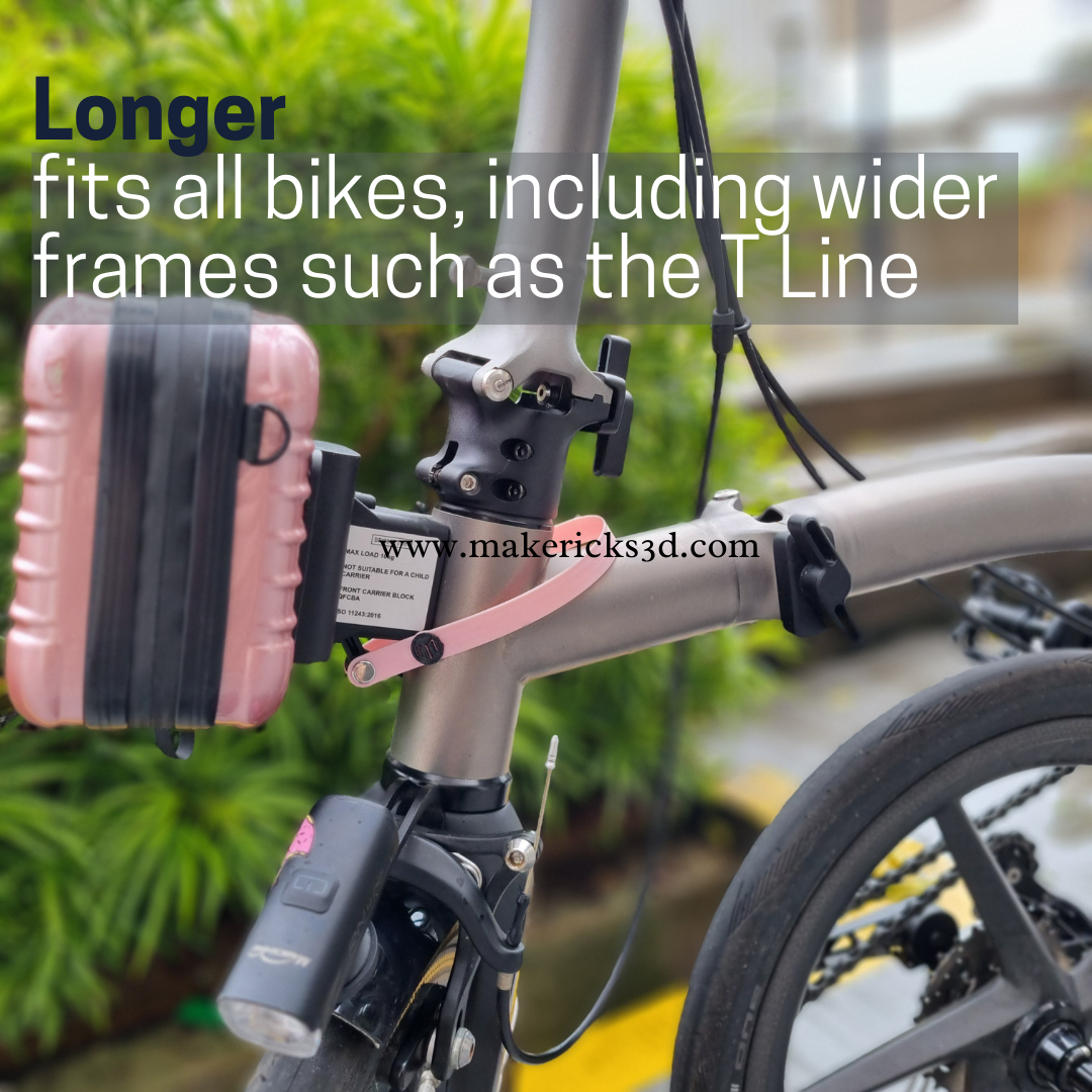 Brompton Block M Strap | Quick Release Front Carrier Block for Brompton and other Bik ...