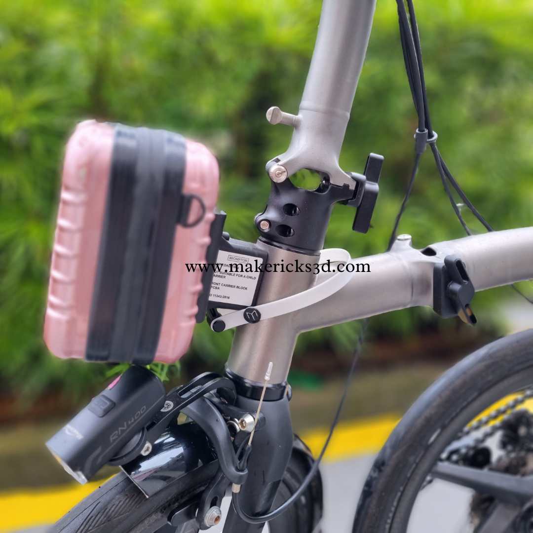 M Strap | Quick Release Front Carrier Block for Brompton and other Bikes