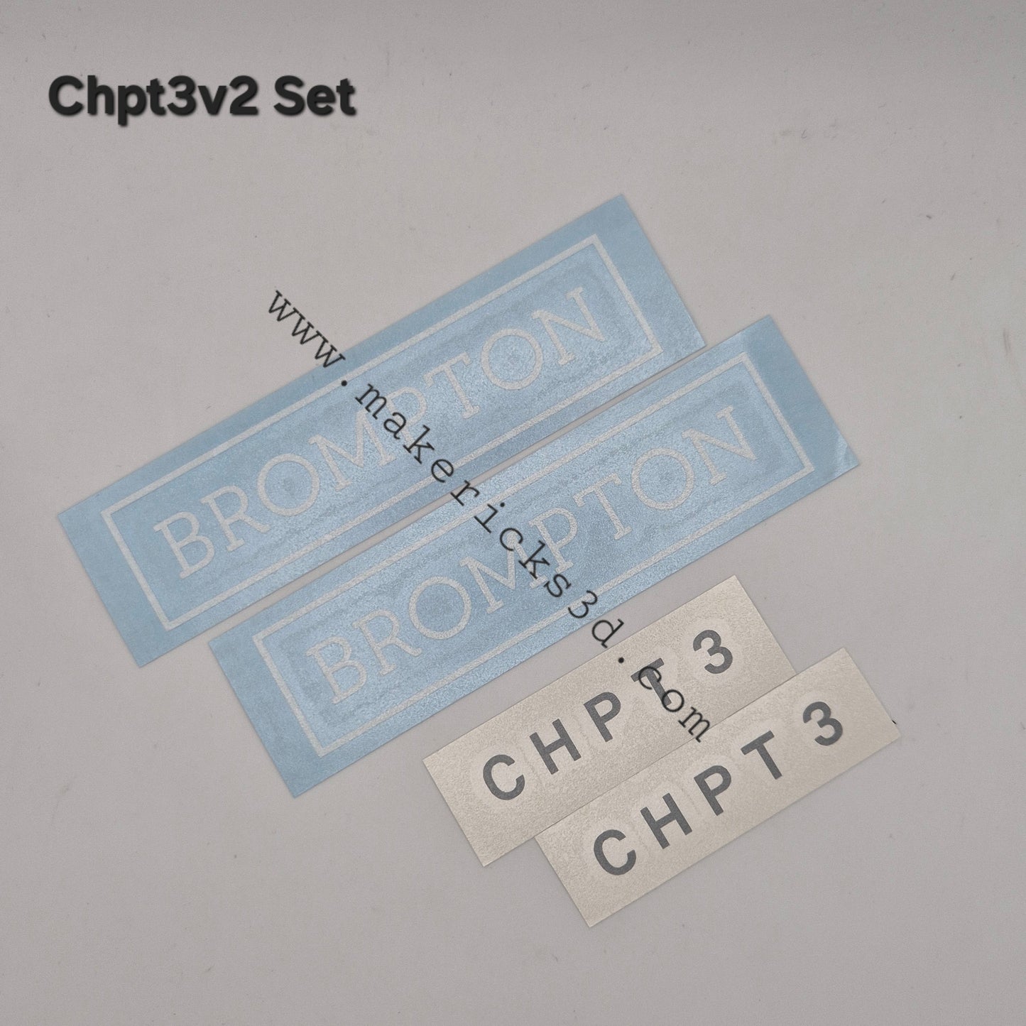 Weather Resistant Brompton Frame Decal| Brompton ACPGT Line | Die Cut | 1:1 to Original