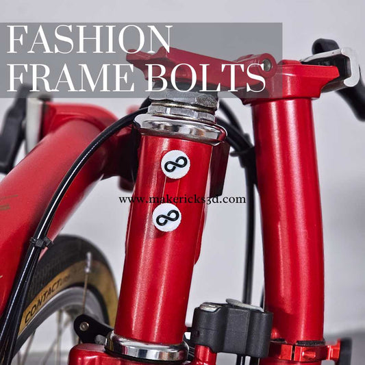 Designer Frame Bolts for Brompton and other bikes